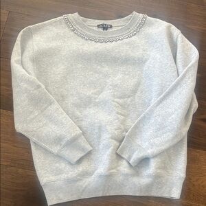 J. Crew Light Gray Crewneck Sweater